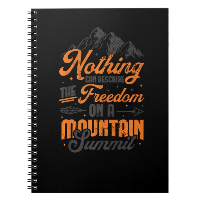 Mountain Hiking Mountain Notebook (Front)