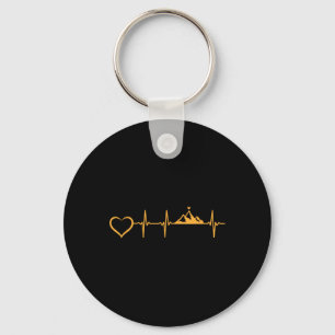 Mountain Hiking Mountain Trekking - Mountain Heart Key Ring