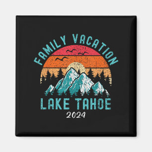 Mountain hiking skiing family vacation 2024 lake magnet