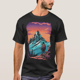 Mountain Hiking Sunset T-Shirt