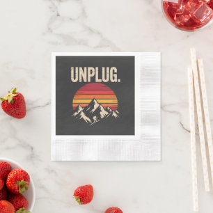 Mountain Hiking Unplug Napkin