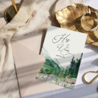 Mountain | His Wedding Vows Keepsake Card