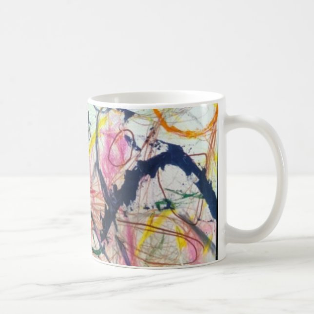 Mountain Horse Abstract Jeff Hankamer Artjunkhaus Coffee Mug (Right)
