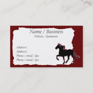 Mountain Horse Banner Profile Business Card