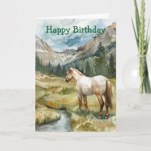 Mountain Horse Card (Front)