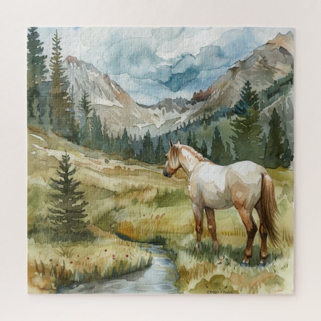 Mountain Horse Jigsaw Puzzle (Vertical)