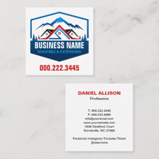 Mountain House Roofing Exteriors Business Card