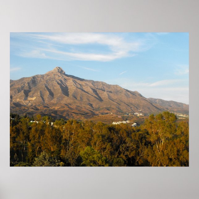 Mountain in the Sierra Blanca range Poster (Front)