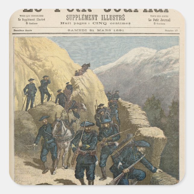 Mountain Infantrymen Square Sticker (Front)