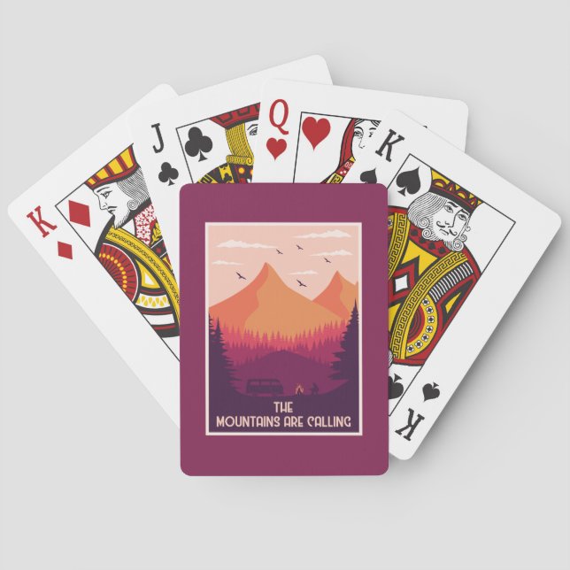 Mountain-Inspired  Playing Cards (Back)
