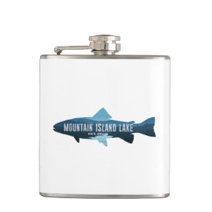Mountain Island Lake North Carolina Fish Hip Flask