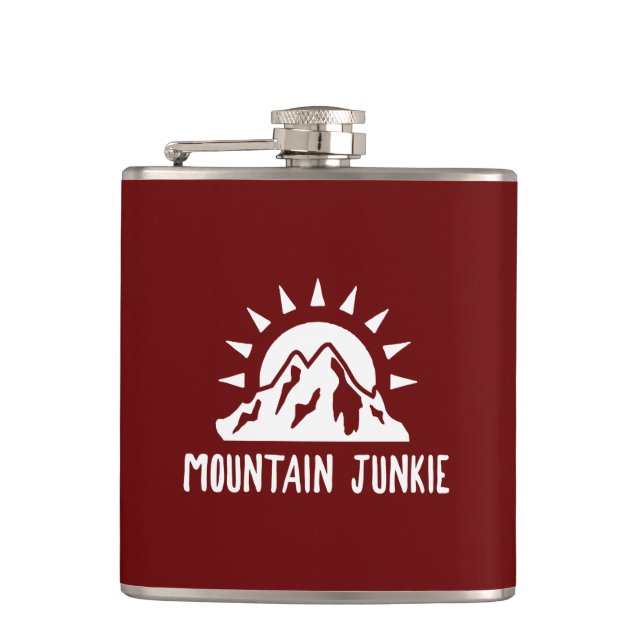 Mountain Junkie Hip Flask (Front)