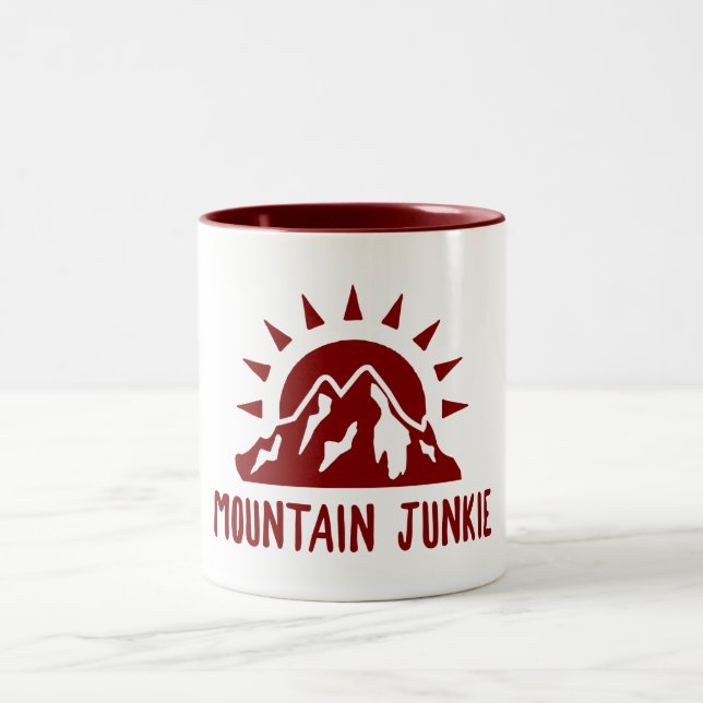 Mountain Junkie Two-Tone Coffee Mug (Center)