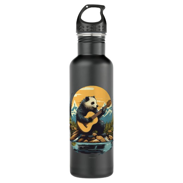 Mountain Lake Acoustic Guitar Skunk 710 Ml Water Bottle (Front)