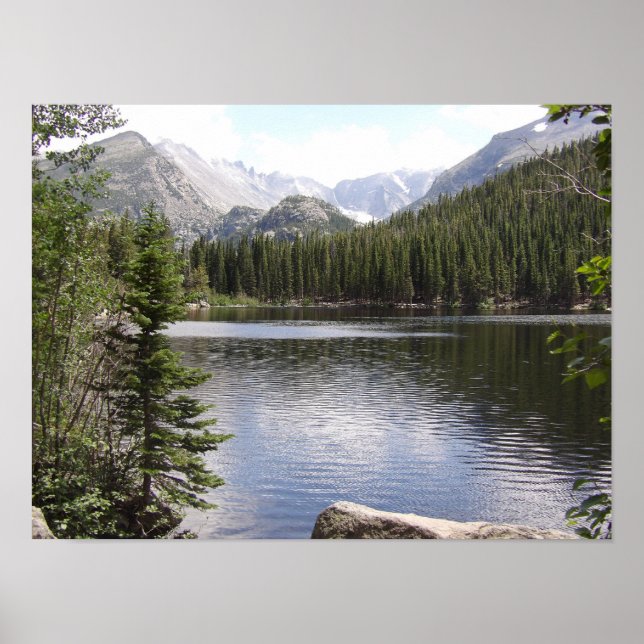Mountain Lake at Rocky Mountain National Park Poster (Front)