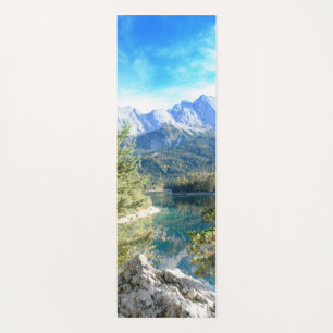 Mountain Lake Bliss #3 #cabin #decor #wall #art  Yoga Mat