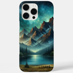 Mountain Lake/cabin under the stars iPhone 16 Pro Max Case