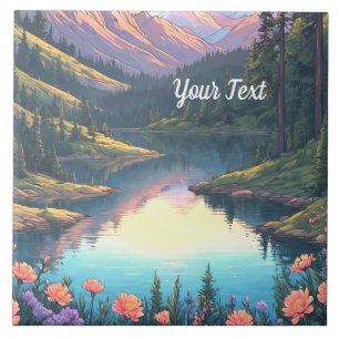 Mountain Lake Ceramic Tile