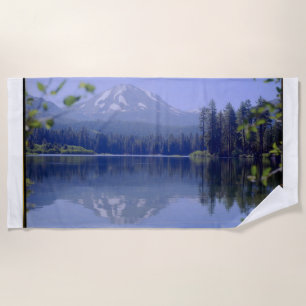 Mountain Lake Custom Beach Towel