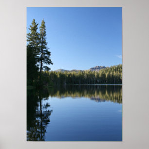 Mountain Lake, Dusk Poster