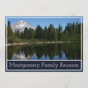 Mountain Lake Family Reunion Invitation