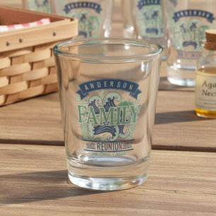 Mountain Lake Family Reunion Motif ID1317 Shot Glass