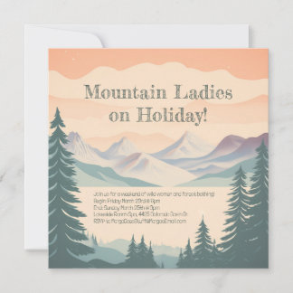 Mountain Lake Generic Invitation - Customisable