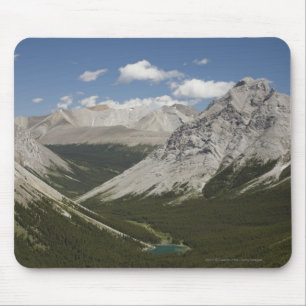 Mountain Lake In A Valley With Blue Sky Mouse Pad