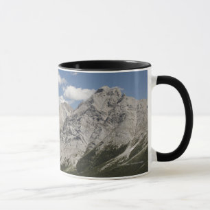 Mountain Lake In A Valley With Blue Sky Mug