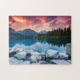 Mountain lake in National Park High Tatra 2 Jigsaw Puzzle
