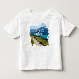 Mountain Lake Let's Go Hiking Toddler T-Shirt