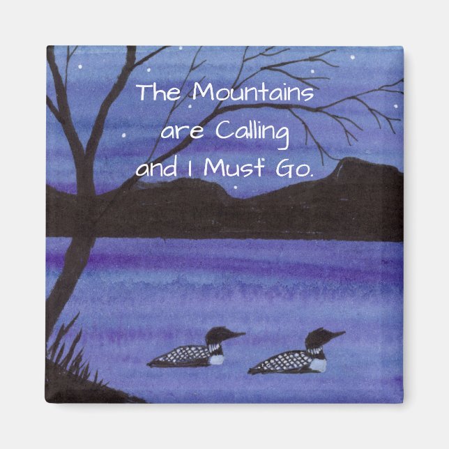 Mountain Lake Magnet (Front)