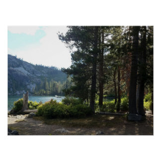 Mountain lake poster