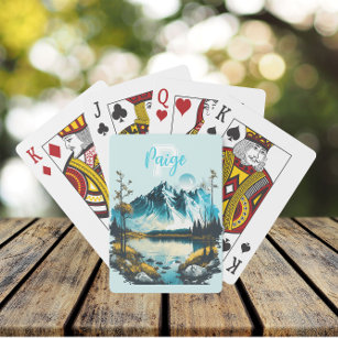 Mountain Lake Reflections Playing Cards
