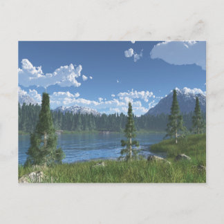 Mountain Lake Retreat Postcard