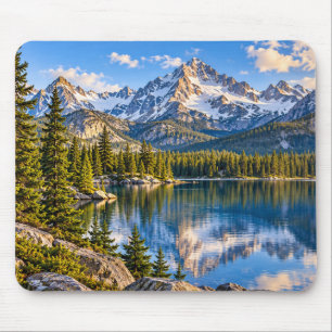 Mountain Lake Scenic Mouse Pad