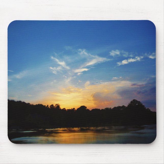Mountain Lake Sunset Mouse Pad (Front)