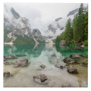 Mountain Lake View Ceramic Tile