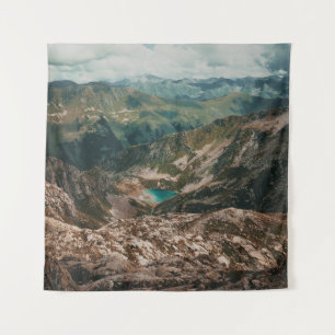 Mountain Lake Wildlife: Elevated Serenity Tapestry