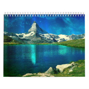 Mountain Lakes Scenic Nature Wall Calendar