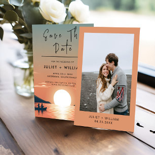 Mountain Lakeside Forest Outdoor Lake Wedding Save The Date