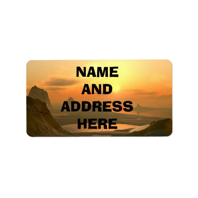 MOUNTAIN LANDSCAPE   address labels (Front)