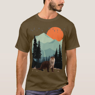 Mountain Landscape Adventure Sunset Pine Tree Sea  T-Shirt