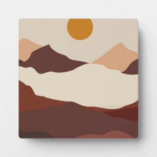Mountain landscape Background Plaque