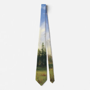 Mountain Landscape by Albert Bierstadt Tie