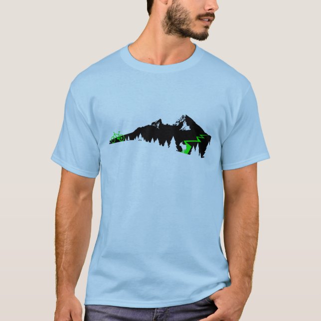 mountain landscape Cycling T-shirt (Front)