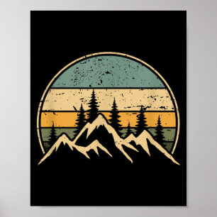 Mountain Landscape Forest Trees Nature Wildlife Poster