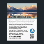 Mountain Landscape, Hiking and Climbing Advert Flyer<br><div class="desc">Mountain Landscape,  Hiking and Climbing Advertising Flyers By The Business Card Store.</div>