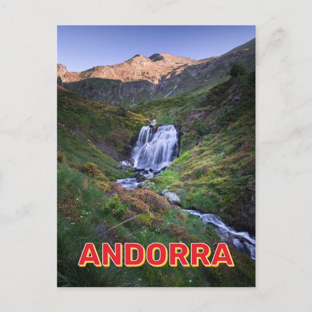 Mountain Landscape In Andorra Postcard (Front)