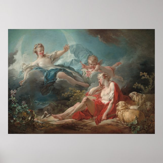 Mountain Landscape - Jean Fragonard Fine Art Poster (Front)